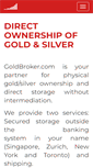 Mobile Screenshot of goldbroker.com